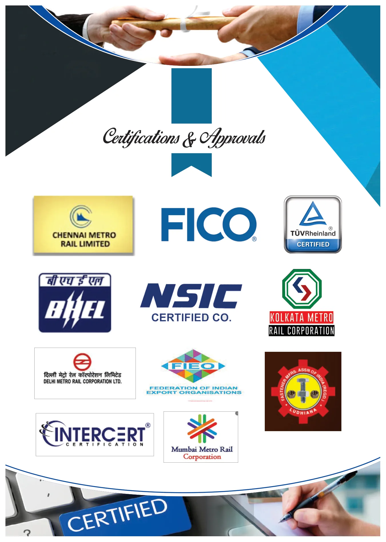 Certifications and Approvals
